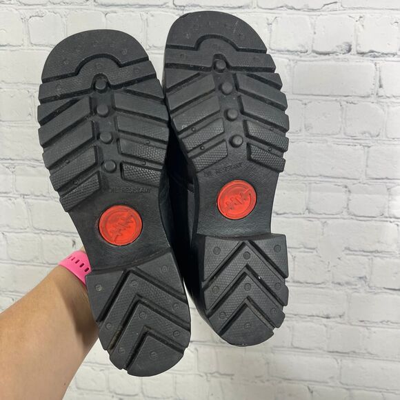 Double H Boots Women Size 10 Leather Chunky Slip ON Oil Resistant Round Toe Y2K - Picture 11 of 16